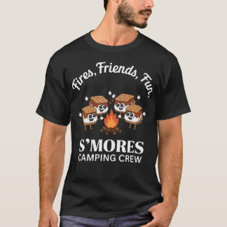 Camiseta Equipe de Acampamento S'Mores Kawaii S'Mores