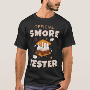 Camiseta Equipe de Acampamento Testador Oficial de Smore Ma