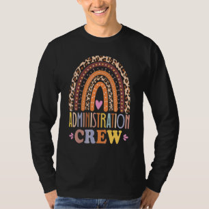 Camiseta Equipe de Administração Leopardo Arco-íris De Volt