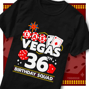 Camiseta Equipe de aniversário de 36 anos combinando com Ve
