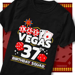 Camiseta Equipe de aniversário de 37 anos da Vegas combinan