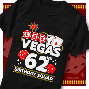 Camiseta Equipe de Aniversário de 62 Anos do Vegas Combinan