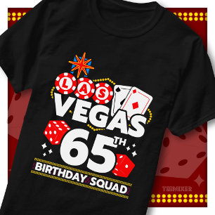Camiseta Equipe de aniversário de 65 anos da Vegas combinan
