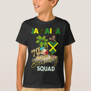 Camiseta Equipe de Aniversário de 70 anos da Jamaica Viagem