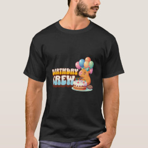 Camiseta Equipe de Aniversário de Capivara Festa de Anivers