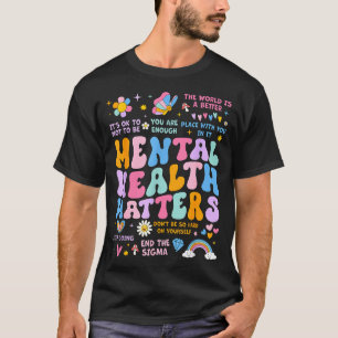 Camiseta Equipe de apoio à saúde mental homens mulheres cri