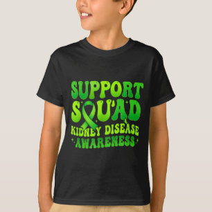 Camiseta Equipe de apoio conscientização doença renal verde