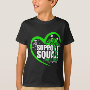 Camiseta Equipe de Apoio Conscientização sobre Saúde Mental