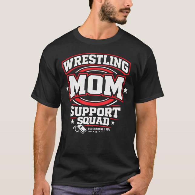 Camiseta Equipe de Apoio da Mãe de Luta Livre (Frente)