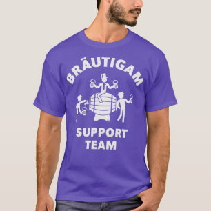 Camiseta Equipe de Apoio do Noivo JGA Barril de Cerveja Bra