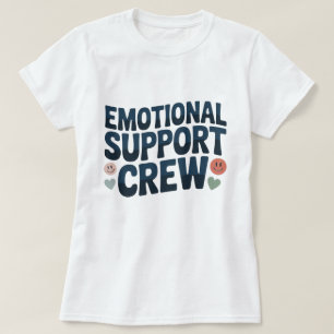 Camiseta Equipe de Apoio Emocional Agradecimento ao Pessoal