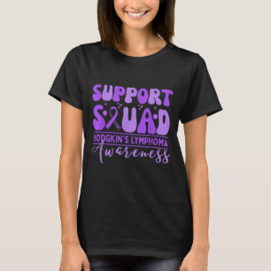 Camiseta Equipe de Apoio Groovy Linfoma de Hodgkins Lavanda