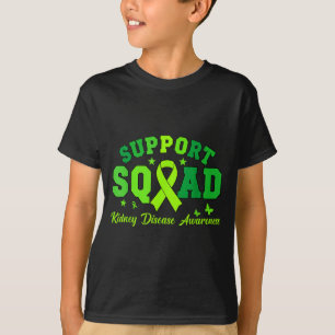 Camiseta Equipe de apoio laço verde borboleta pkd rim