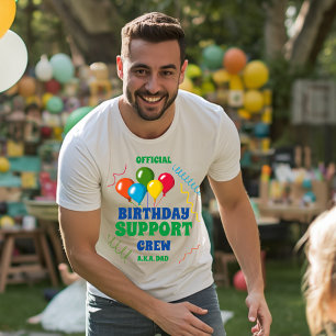 Camiseta Equipe de Apoio Oficial de Aniversário AKA Pai