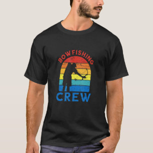 Camiseta Equipe de Arco e Fissão Retro Vintage Peixe Caça c