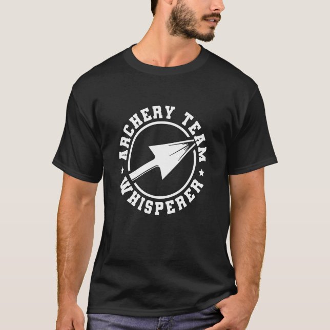Camiseta Equipe de Arqueação Whisperer Bowman Arrows Archer (Frente)