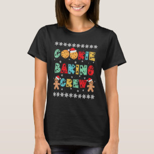Camiseta Equipe de Assar Biscoitos Homens de Gengibre Com C