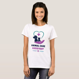 Camiseta 🩺 Equipe de Assistência Veterinária de Cuidados c