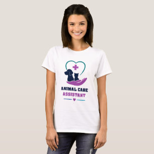 Camiseta 🩺 Equipe de Assistência Veterinária de Cuidados c