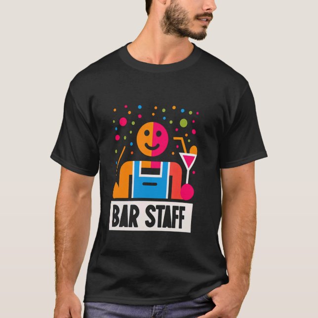 Camiseta Equipe de Bar Barman Trabalhador Serviço ---- (Frente)