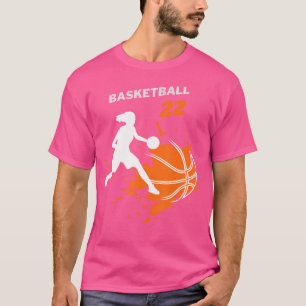 Camiseta Equipe De Basquete 22 Para Mulheres