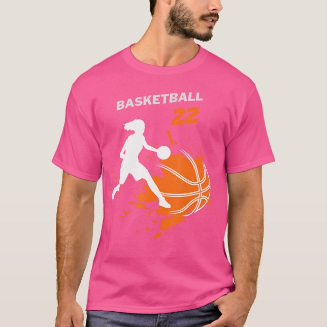 Camiseta Equipe De Basquete 22 Para Mulheres (Frente)