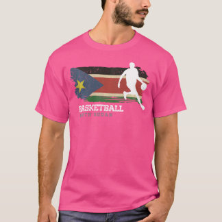 Camiseta Equipe de basquete B-Ball Mens do Sudão do Sul