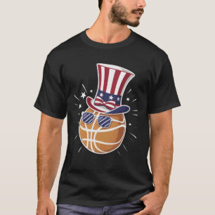 Camiseta Equipe de basquete Esporte Lover Patriótico 4 de j