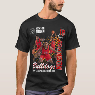 Camiseta Equipe de Basquete Foto Personalizada Noite de For