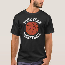 Camiseta Equipe de basquete personalizada, nome do jogador 