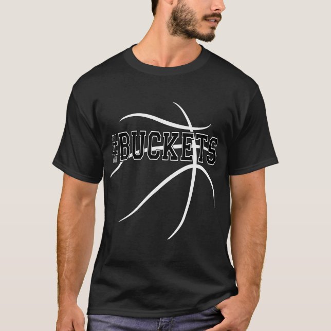 Camiseta Equipe de basquetebol de baldes ganha Baldes dispa (Frente)