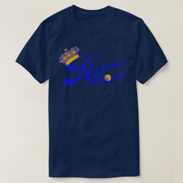 Camiseta Equipe de basquetebol Defunct Rochester Royals 1 (Frente do Design)