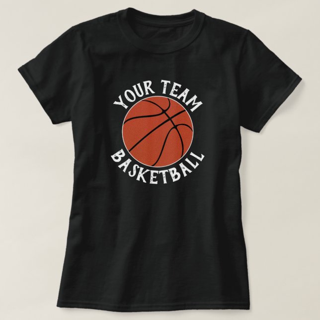 Camiseta Equipe de basquetebol feminino, nome do jogador e  (Frente do Design)