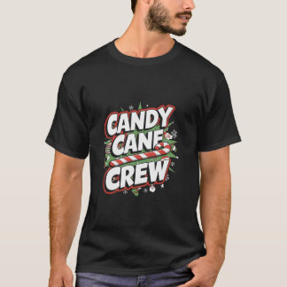Camiseta Equipe de Bastão de Doces Grupo Familiar Correspon