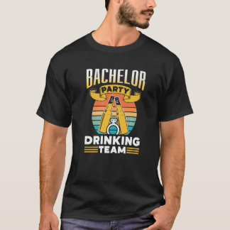 Camiseta Equipe de Bebedeira da Festa de Despedida de Solte