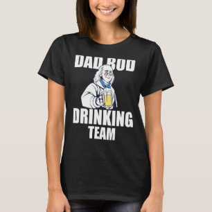 Camiseta Equipe de Bebedores de Cerveja Dad Bod 4 de Julho