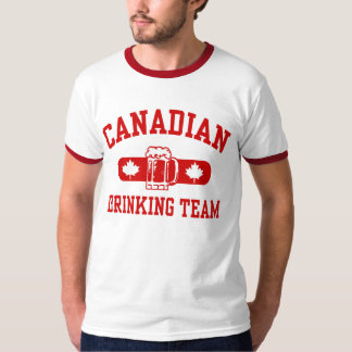 Camiseta Equipe de Bebendo canadense