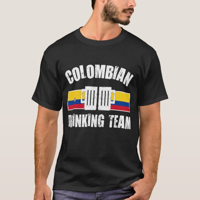 CAMISETA EQUIPE DE BEBENDO COLOMBIANO (Frente)