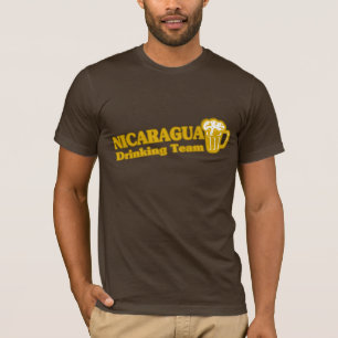 Camiseta Equipe de Bebendo da Nicarágua