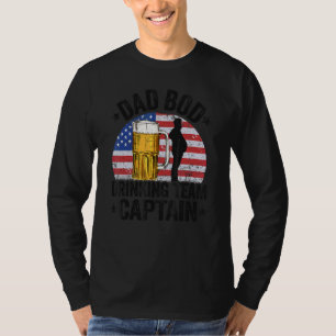 Camiseta Equipe de Bebendo de Bacalhau do Pai do Mens - Cap