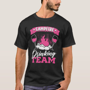 Camiseta Equipe de Bebendo de Bebado de álcool