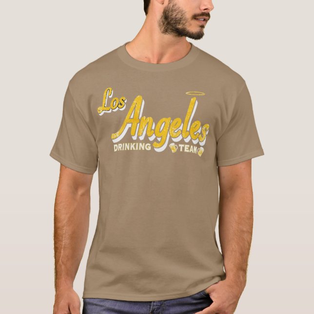 Camiseta Equipe de Bebendo de Los Angeles (Frente)