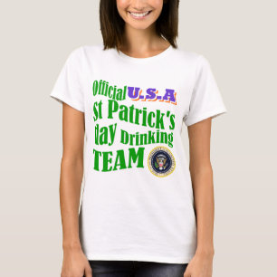 Camiseta Equipe de bebendo de Patrick, Rua dos EUA