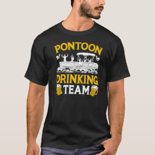 Camiseta Equipe de Bebendo de Pontoon do Capitão do Partido