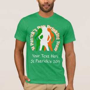 Camiseta Equipe de bebendo de raparigas irlandesas