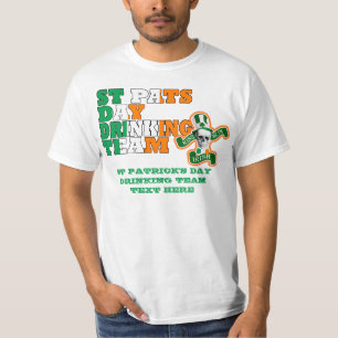 Camiseta Equipe de Bebendo do Dia de Pats da rua
