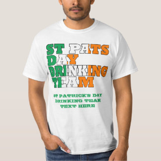 Camiseta Equipe de Bebendo do Dia de Pats da rua
