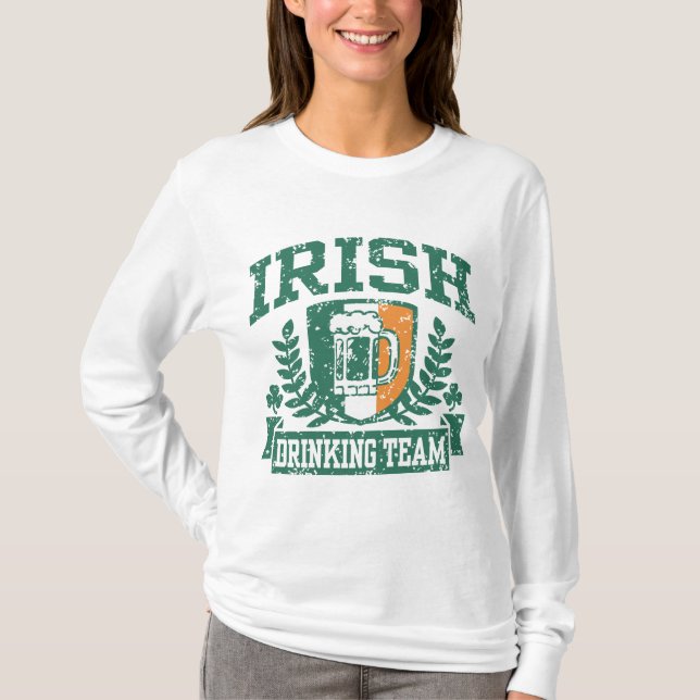 Camiseta Equipe de Bebendo irlandesa (Frente)