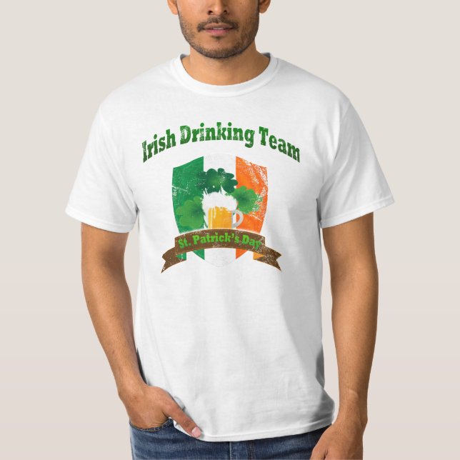 Camiseta Equipe de Bebendo irlandesa (Frente)
