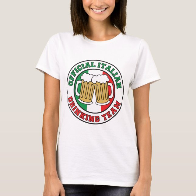 Camiseta Equipe de Bebendo italiana (Frente)